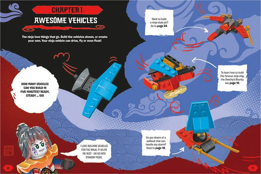 Buster Books - Lego Ninjago Figurine Toy English Activity and Story Book