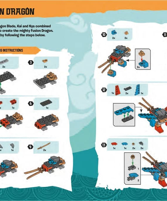 Buster Books - Lego Ninjago Figurine Toy English Activity and Story Book