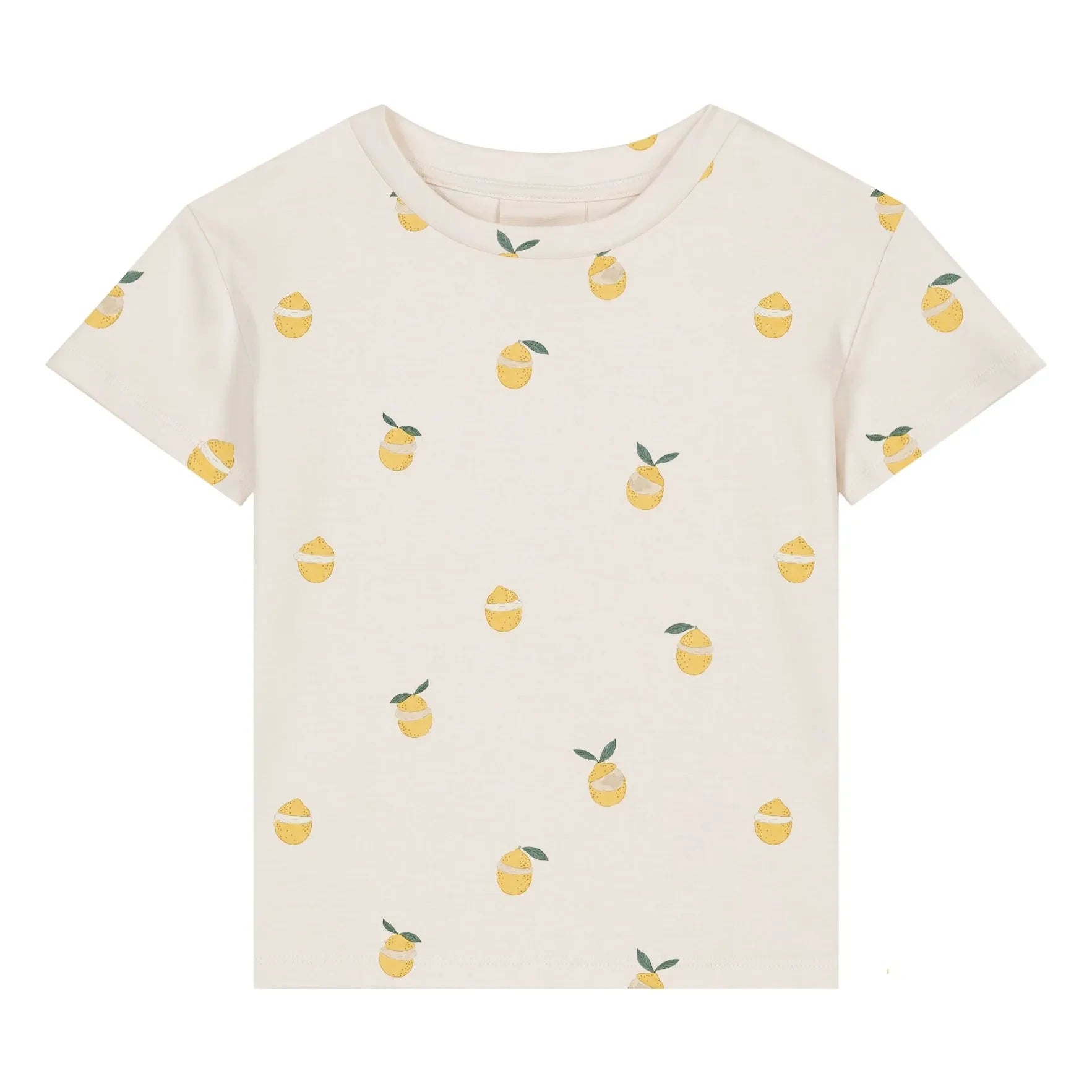 Studio Bohème - Essential Lemons Organik Pamuk Tişört | Ekru