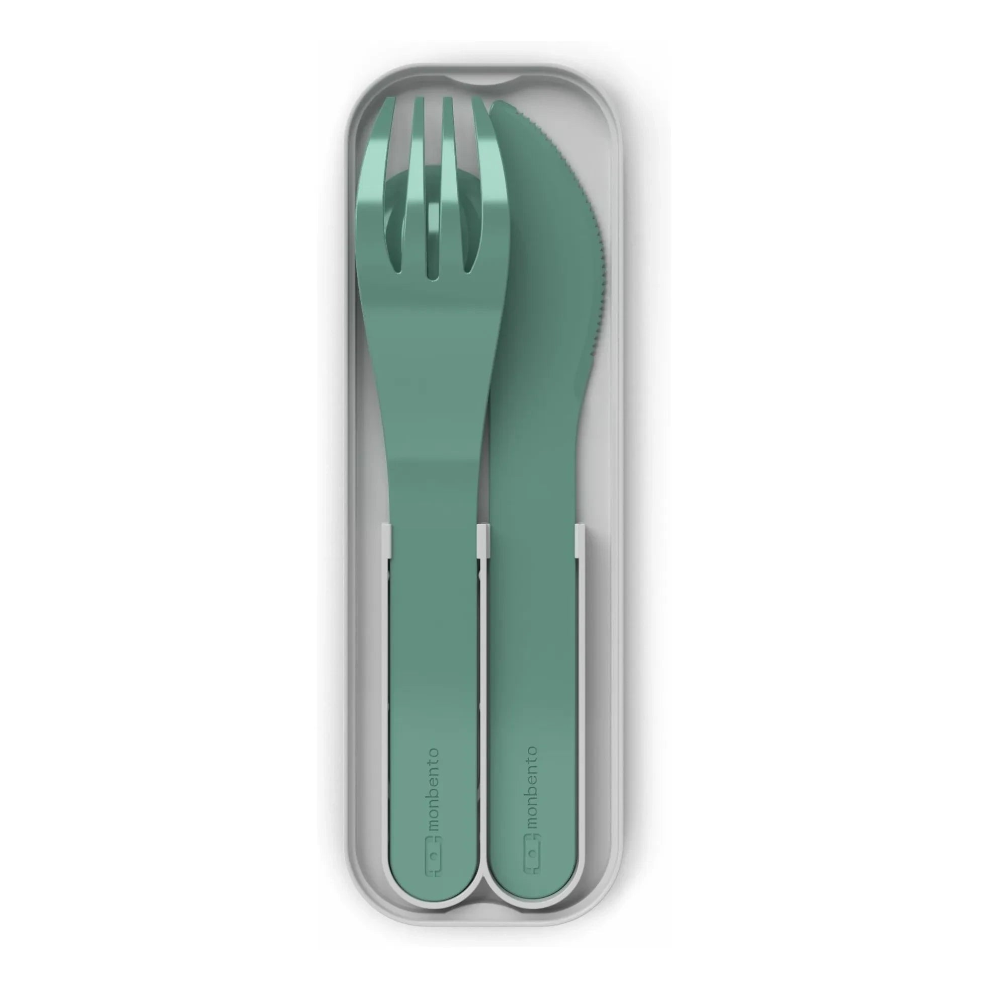Monbento - MB Pocket Color Biodegradable Cutlery Set | Forest Green
