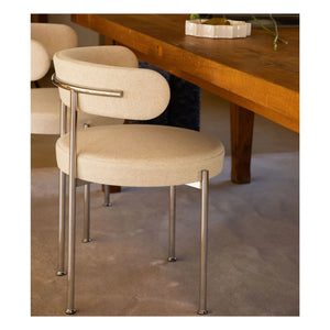 The Socialite Family - Libera Knit Fabric Chair | Beige