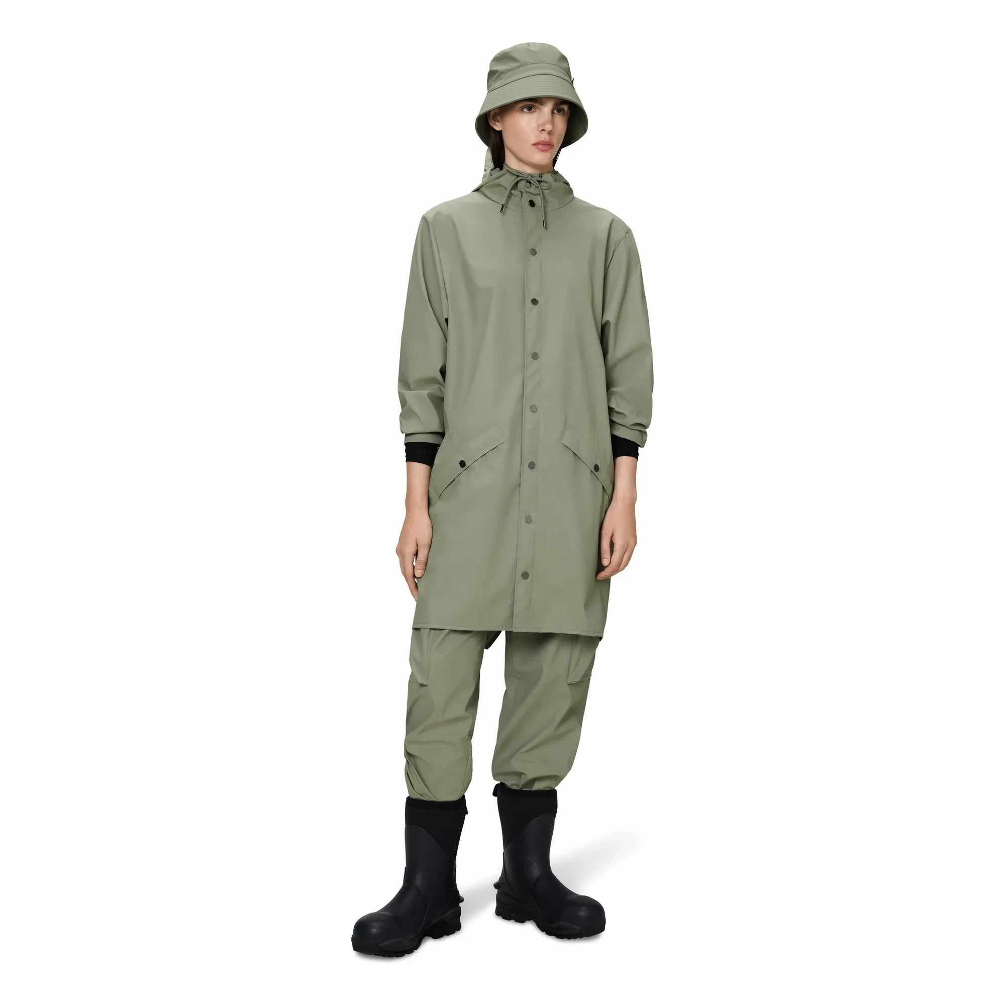 Rains - Long Coat W3 | Light Khaki