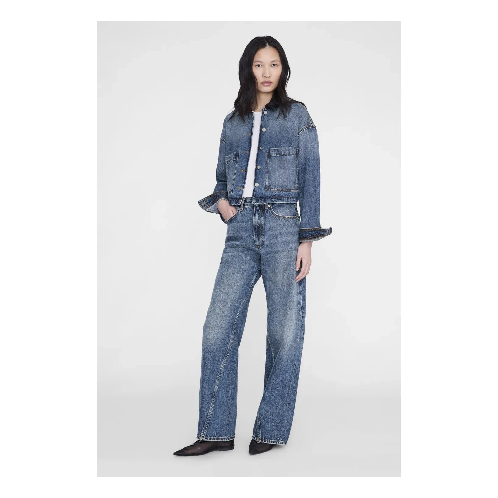 Anine Bing - Yuma Denim Ceket | Mavi