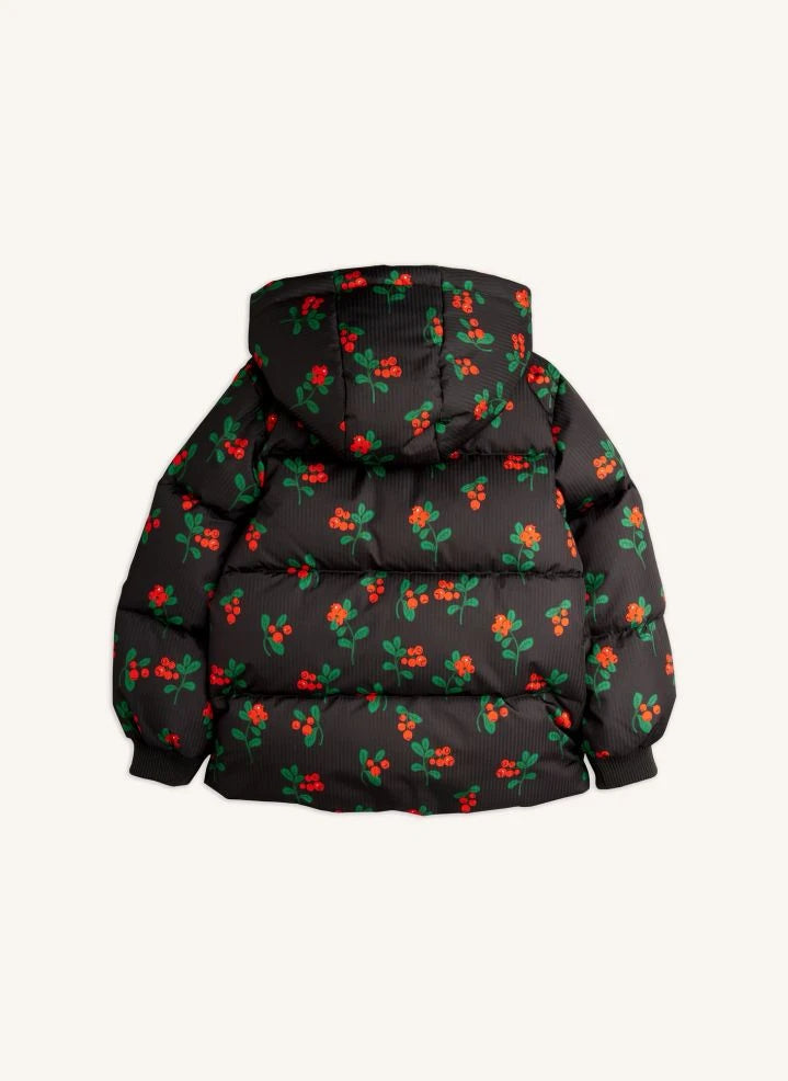 Mini Rodini - Lingonberries şişme mont | Siyah
