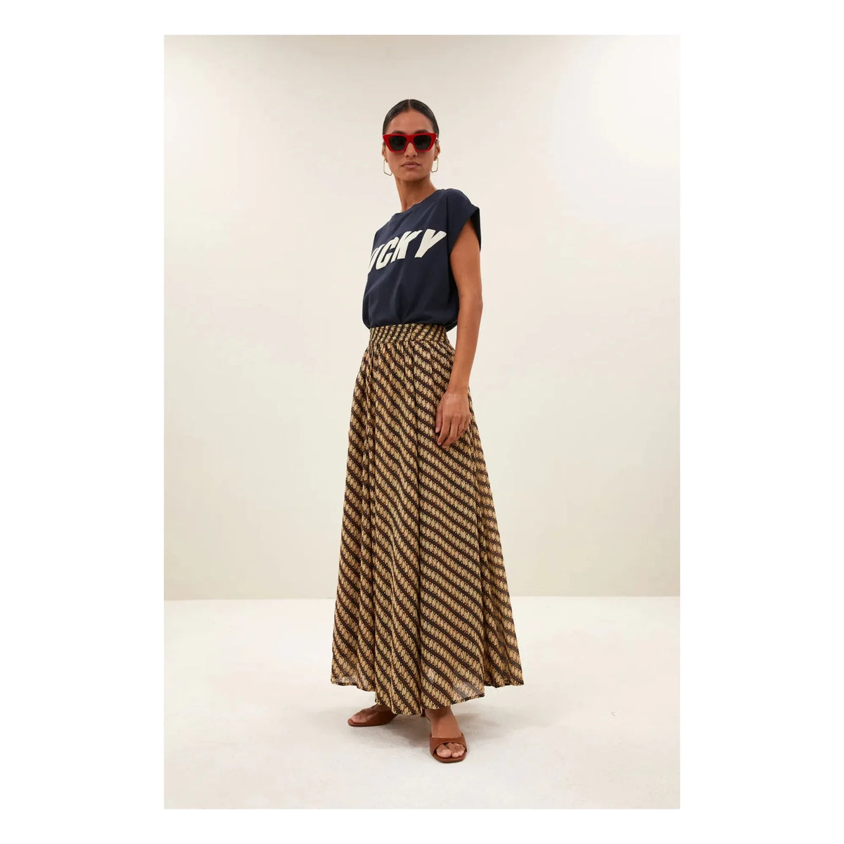 By Bar - Lucky Tobi Organic Pamuklu T-shirt | Gece mavisi