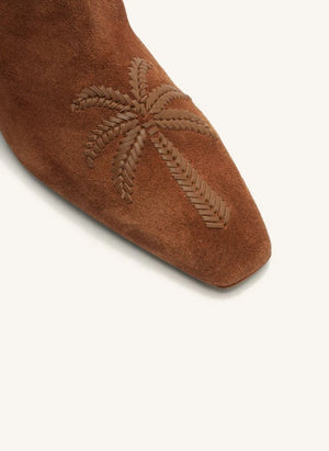 Farm Rio - Boho Tassel Wedge Suede Boot | Brown