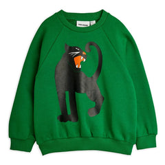 Mini Rodini - Leopard Organic Cotton Sweatshirt | Green