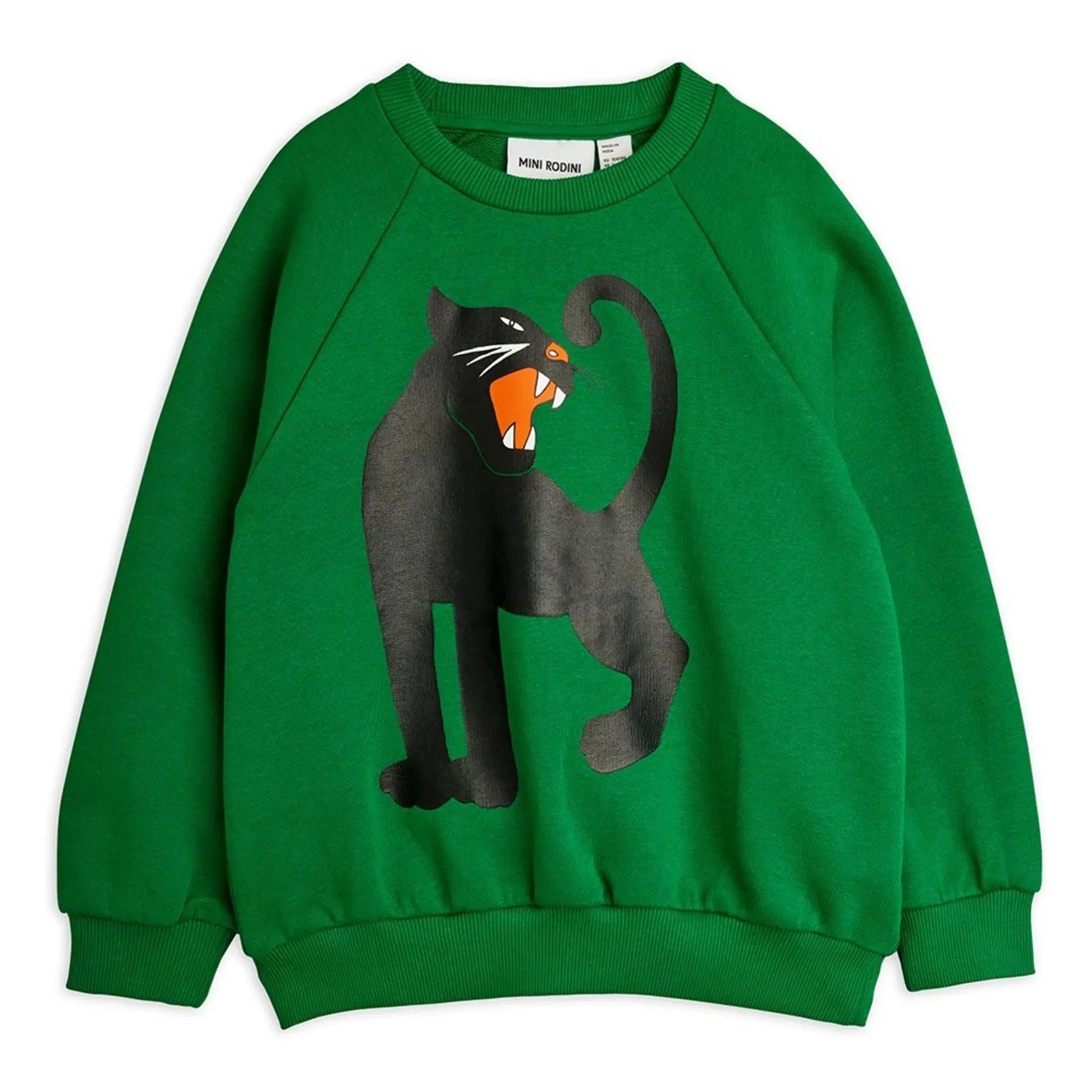Mini Rodini - Leopard Organic Cotton Sweatshirt | Green