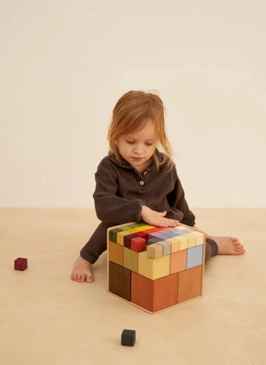 Raduga Grez - Wooden blocks - 27 pieces | Brown