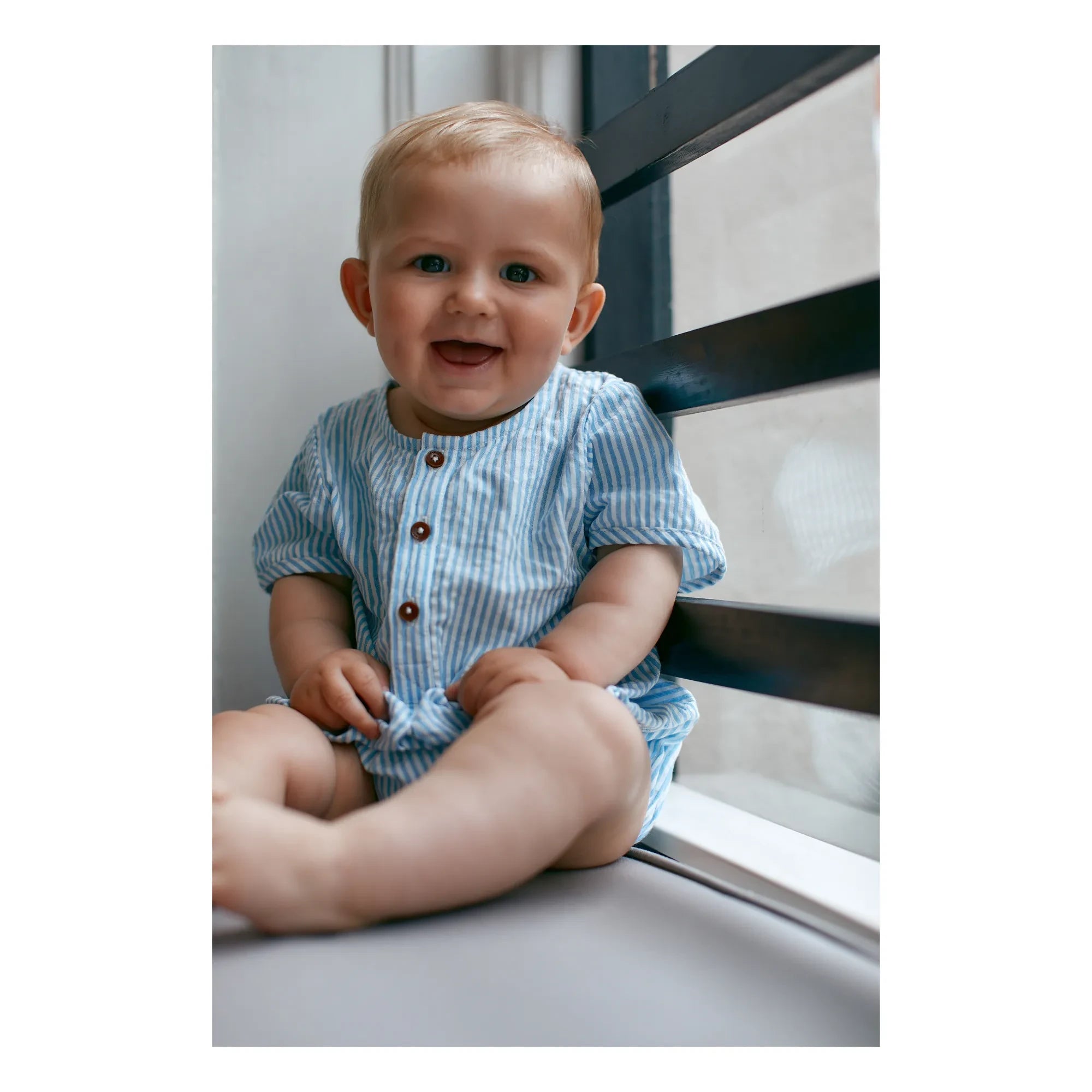Copenhagen Colors - Seersucker Jumpsuit | Light Blue