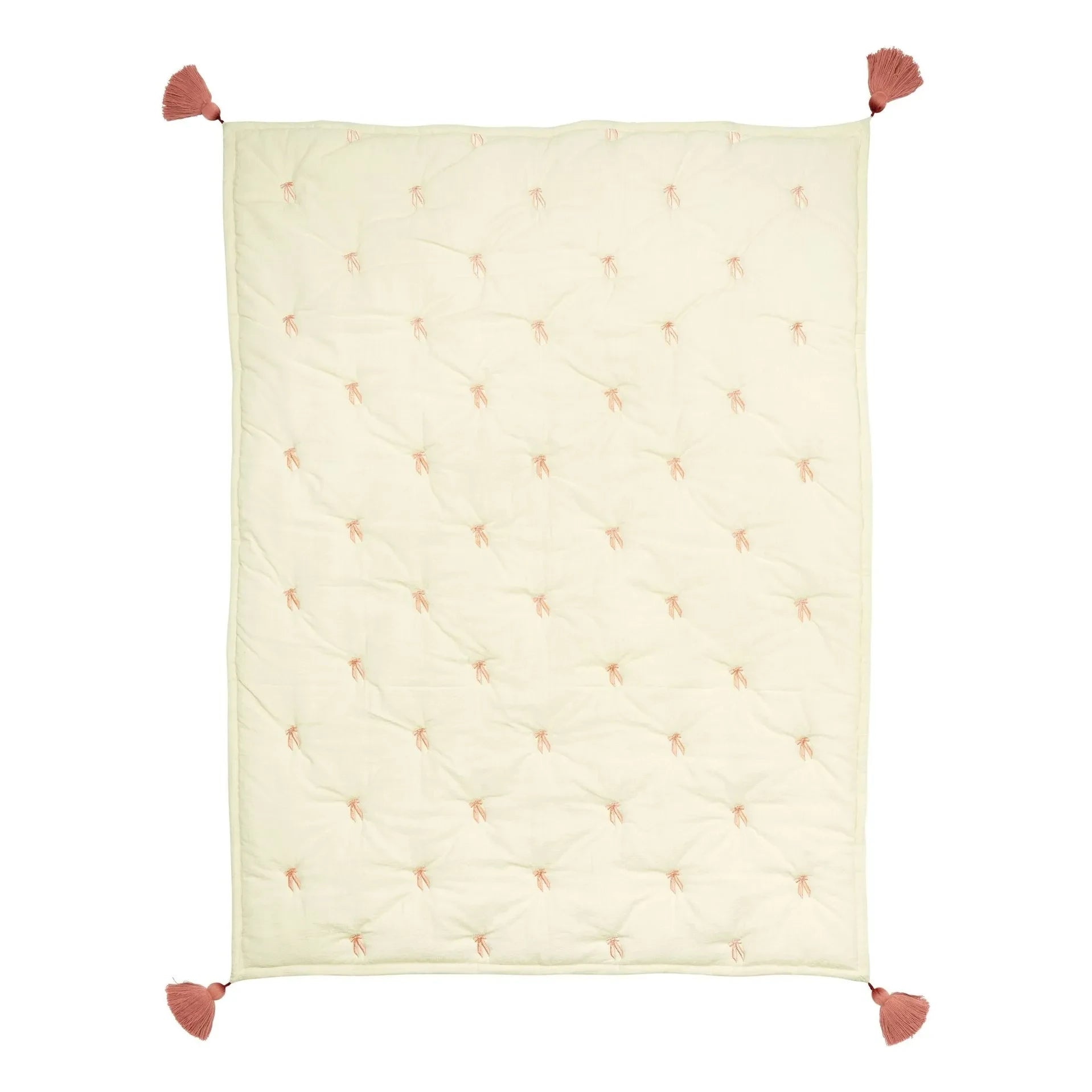 Cam Cam - Bow embroidered blanket | Pink