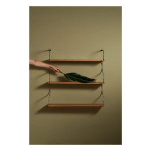 Schneid Studio - Onda Oak Shelf | Chrome