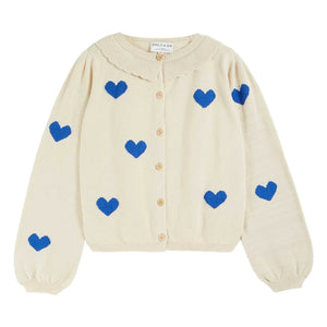 Emile et Ida - Organic Cotton Cardigan Boum | Ecru