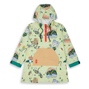 Hello Hossy - Mountain Ride Raincoat | Light Green