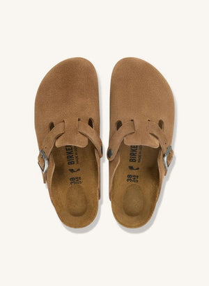 BIRKENSTOCK - Boston Süet Terlikler | Camel