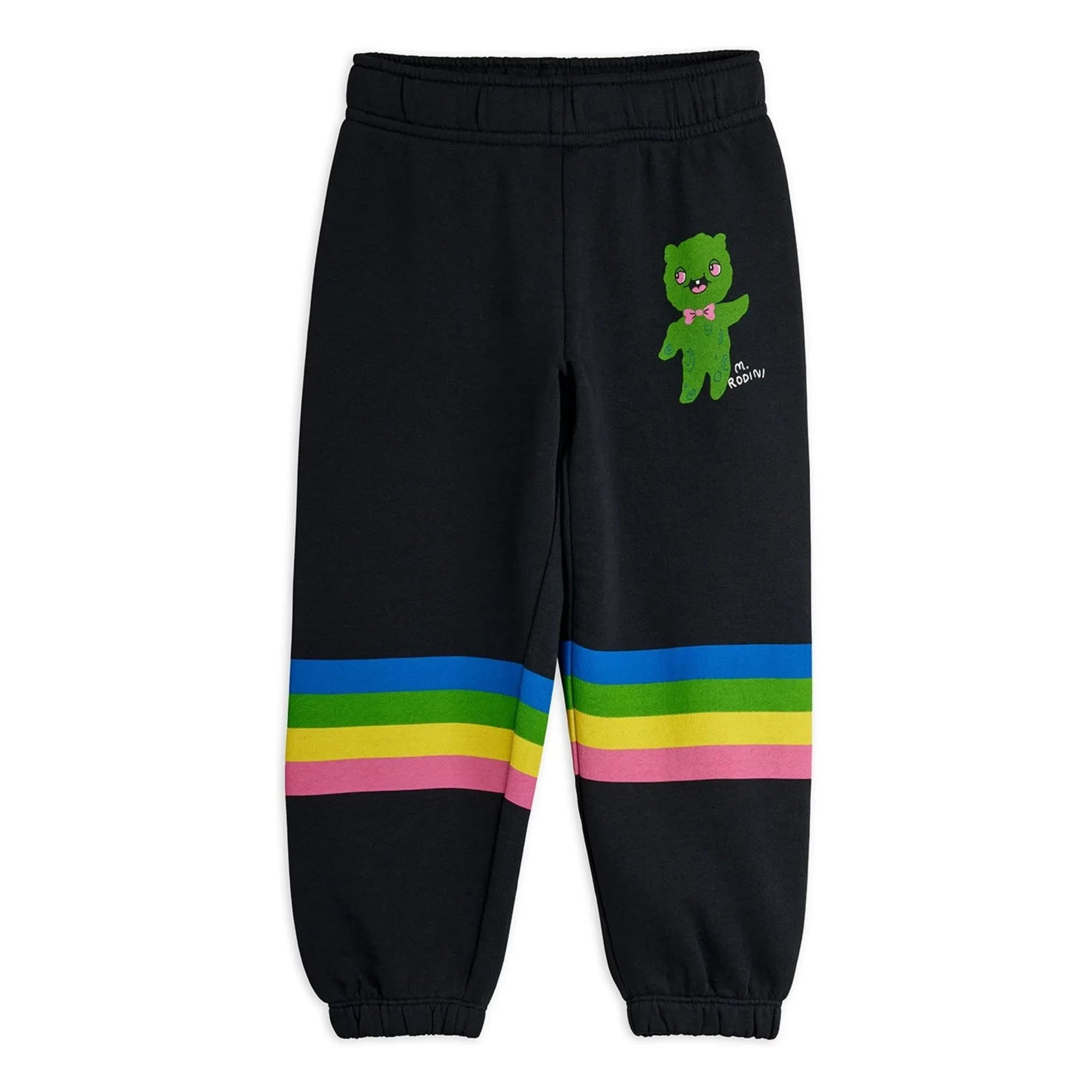 Mini Rodini - Alien Rainbow Jogger Organik Pamuk | Siyah