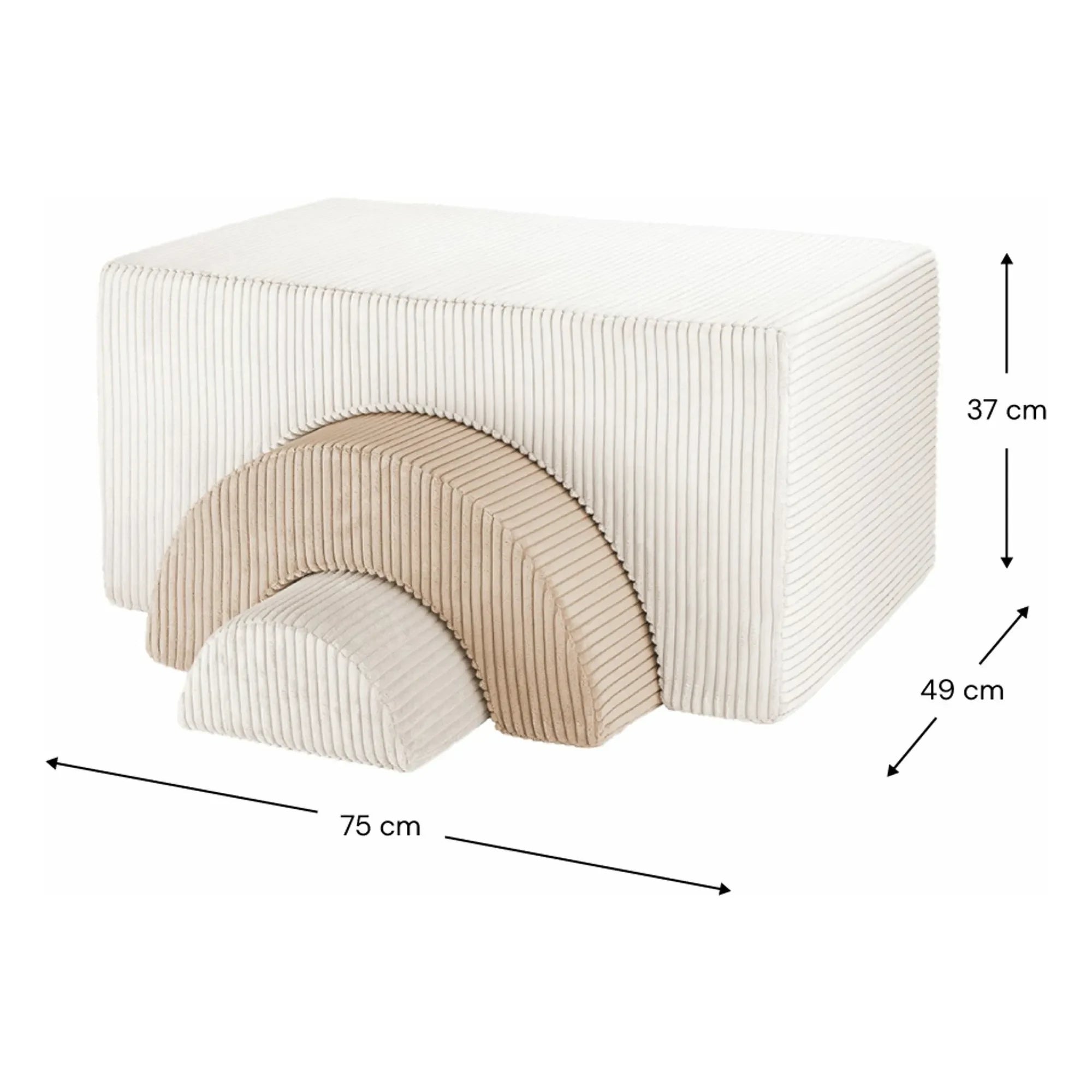 Wigiwama - Corduroy Motor Skills Module | Ecru