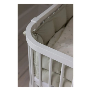 Sebra - Wooden Co-sleeper Crib | White