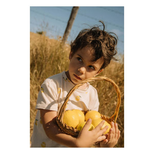 Studio Bohème - Essential Lemons Organic Cotton T-Shirt | Ecru