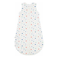 Petit Bateau - Heart Patterned Sleep Suit | White