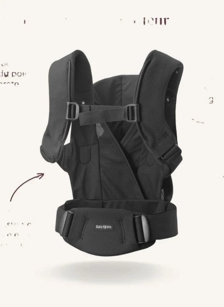 BabyBjörn - Nefes Alabilen File Kumaşlı Bebek Taşıma Askısı, Siyah | Siyah