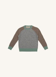 Holmm - Colorblock Blair Kaşmir Kazak | Gri