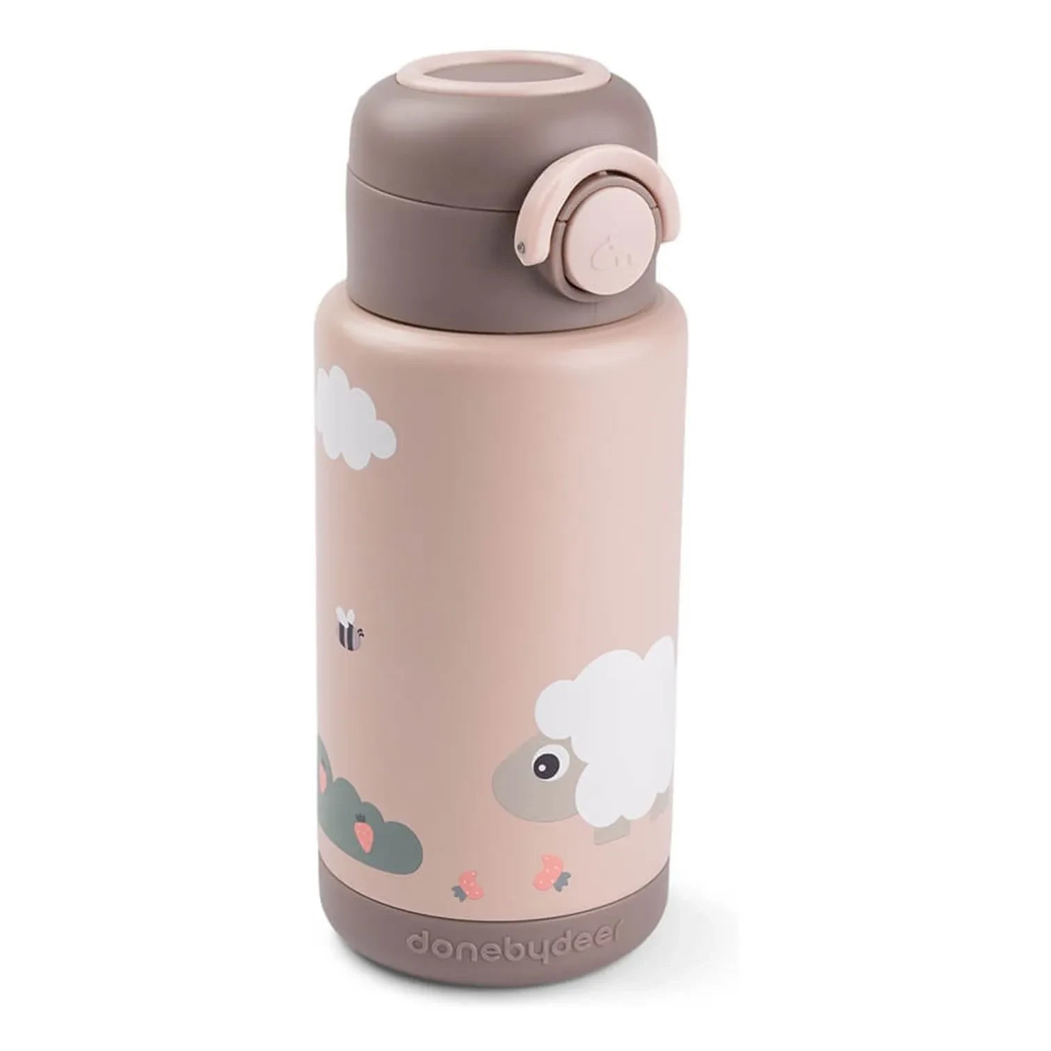 Done by deer - Tiny Farm Thermos Water Bottle | Pink