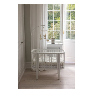 Sebra - Wooden Co-sleeper Crib | White