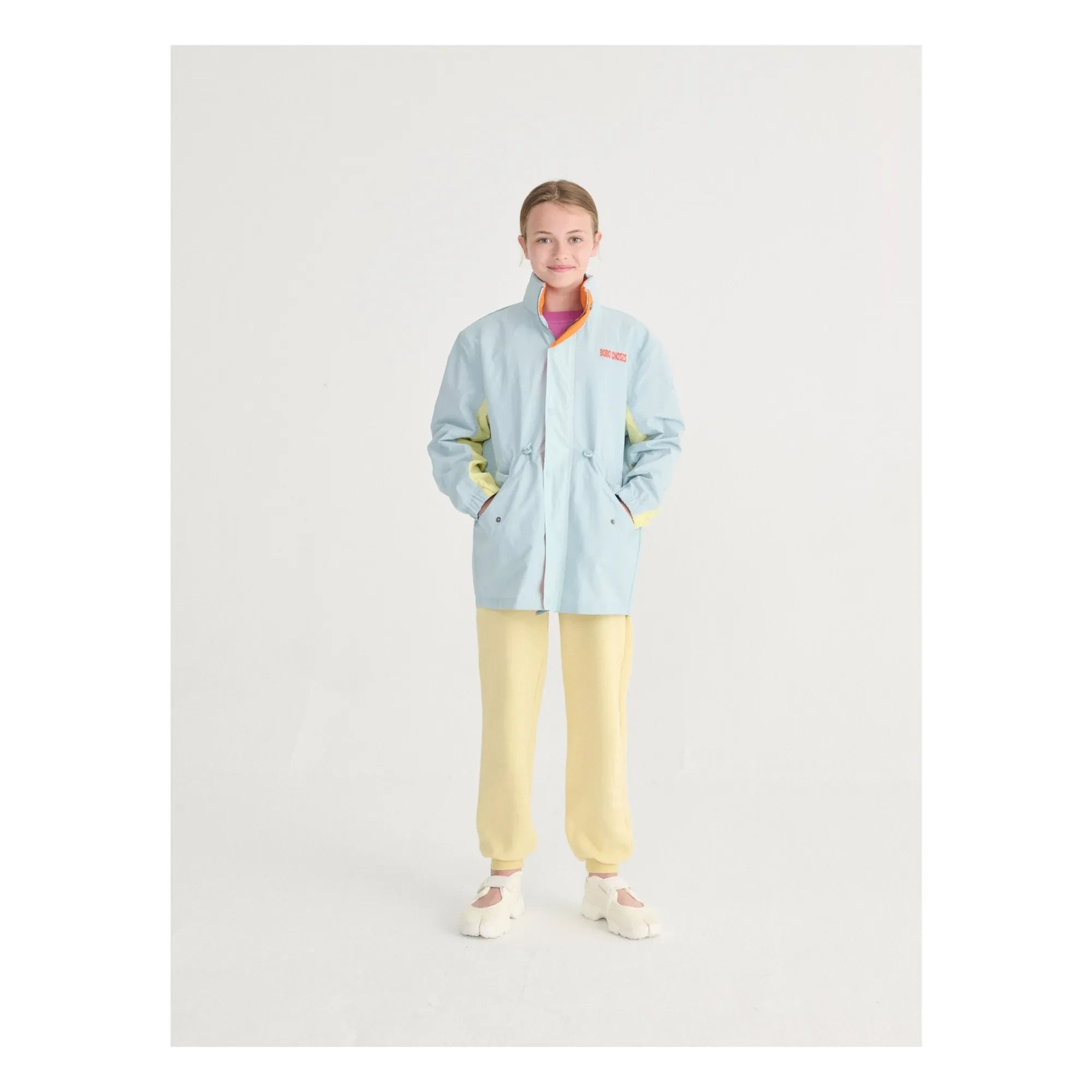 Bobo Choses - Recycled Fiber Waterproof Coat | Light Blue