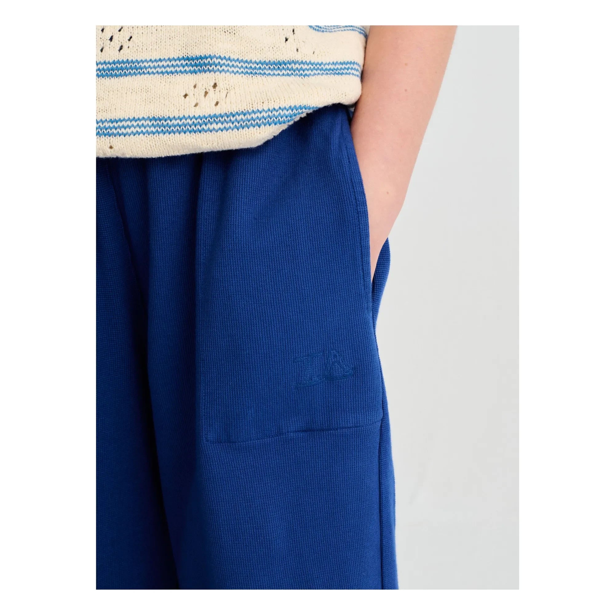 True Artist - Textured Jogger N°8 Organic Cotton | Blue