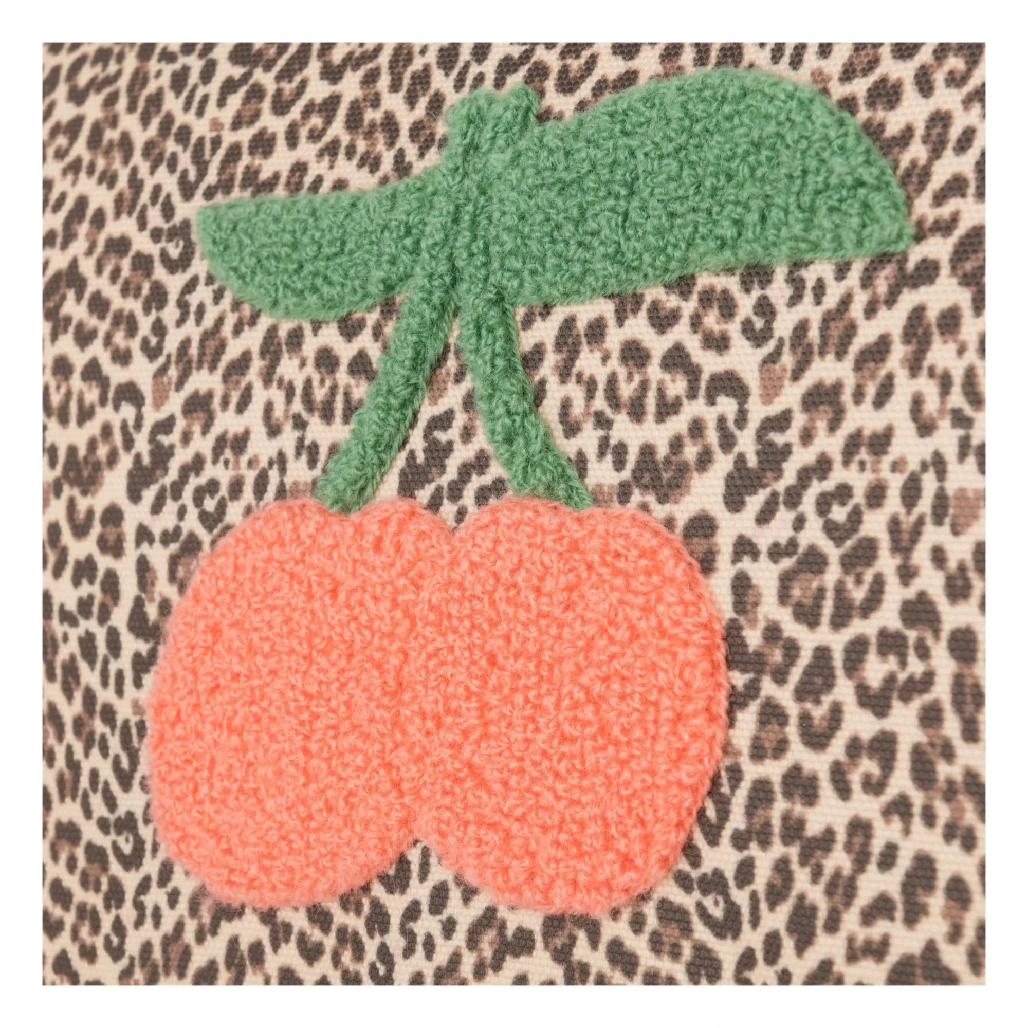 Jeune Premier - Leopard Cherry Spor Çanta | Bej