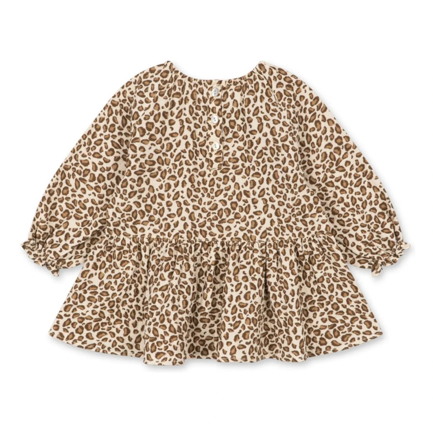 Konges Sløjd - Coco Leopard Organic Cotton Blouse | Brown