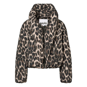 Molo - Heylee Leopar şişme mont | Kahverengi