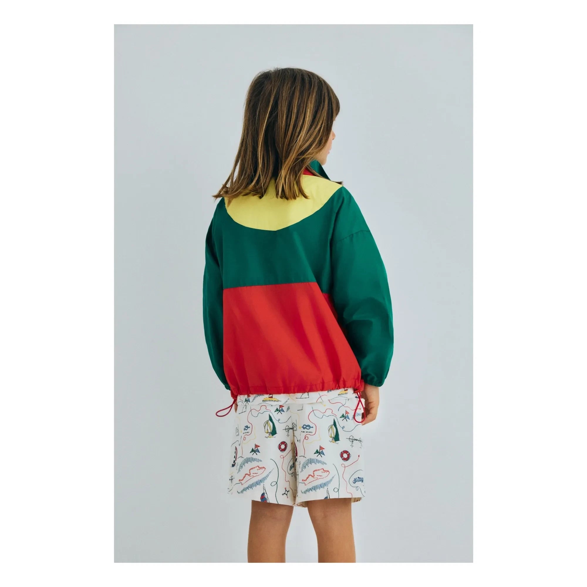 the new society - Pansy Colorblock Jacket | Green