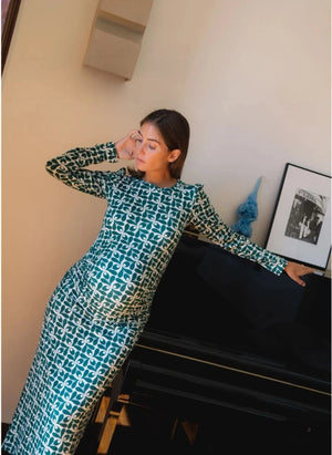 Paloma Collection - Thelma Sintra Hamile Elbisesi | Yeşil