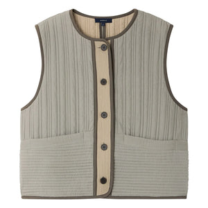 Soeur - Hima Sleeveless Jacket | Green Water