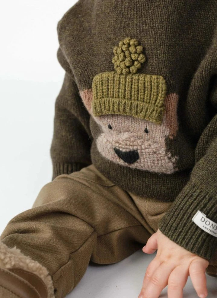 Donsje - Denn Dog Merino Wool Sweater | Dark Green