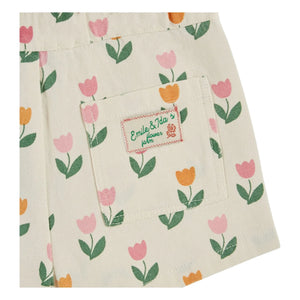 Emile et Ida - Cream Tulip Shorts