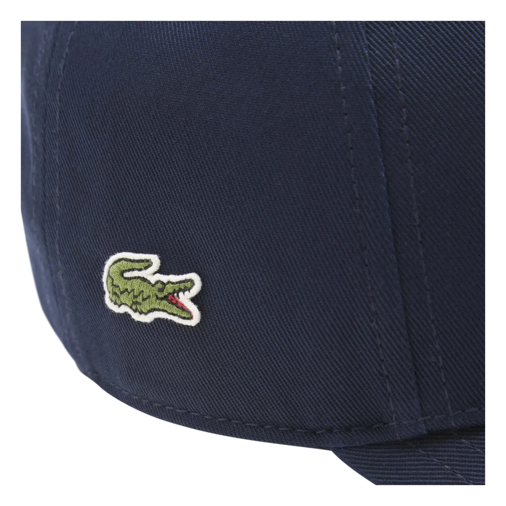 Lacoste - Wordmark Logo Organic Cotton Cap | Navy