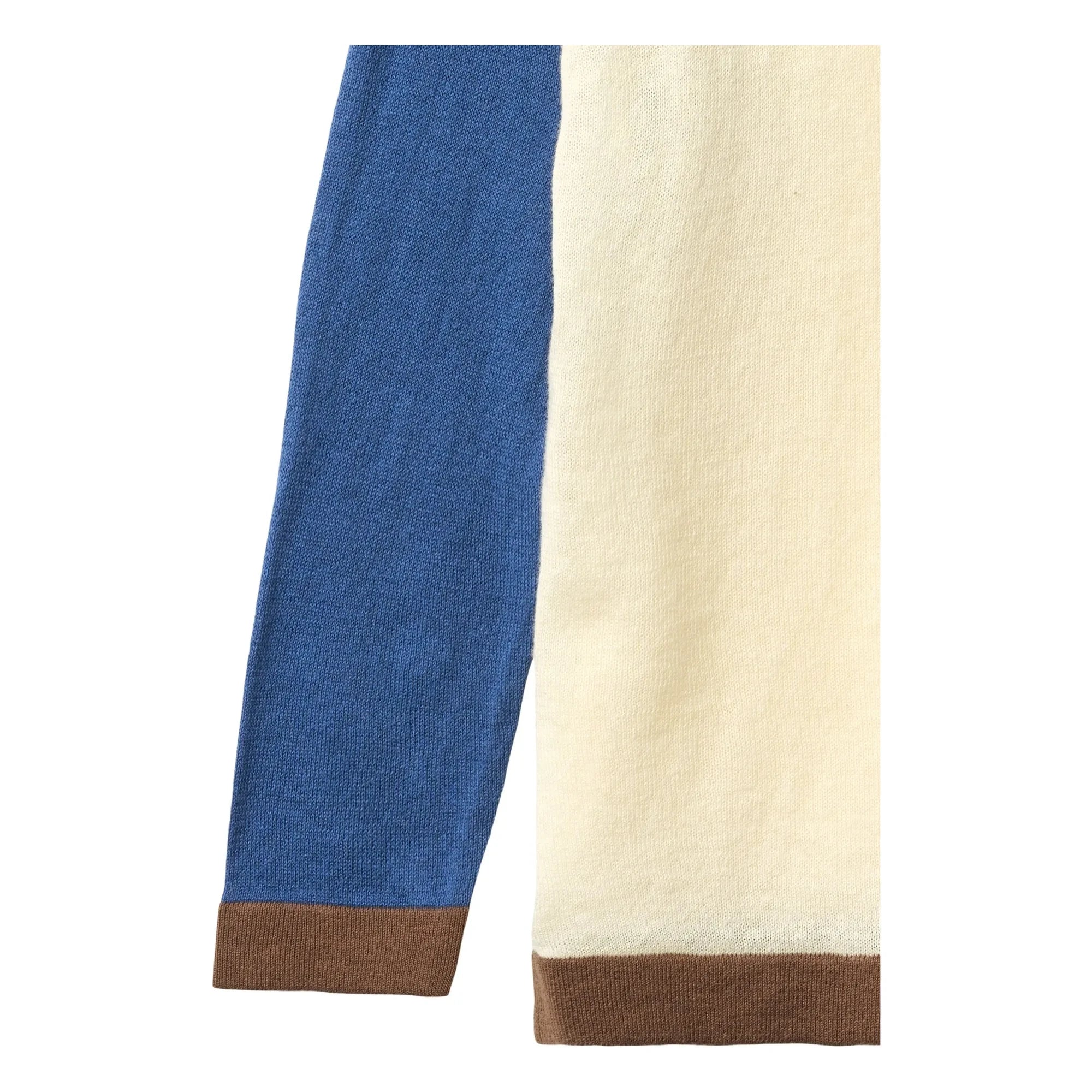 Copenhagen Colors - Color Block Organic Cotton Knit T-Shirt | Cream