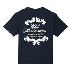 Pompeii - Boxy Club Mediterranea T-Shirt | Navy Blue