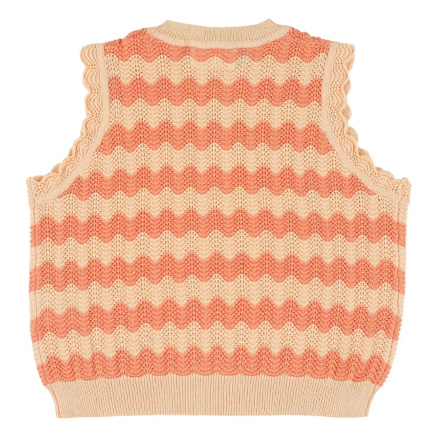 Morley - Xelmo Wave Crochet Top | Orange