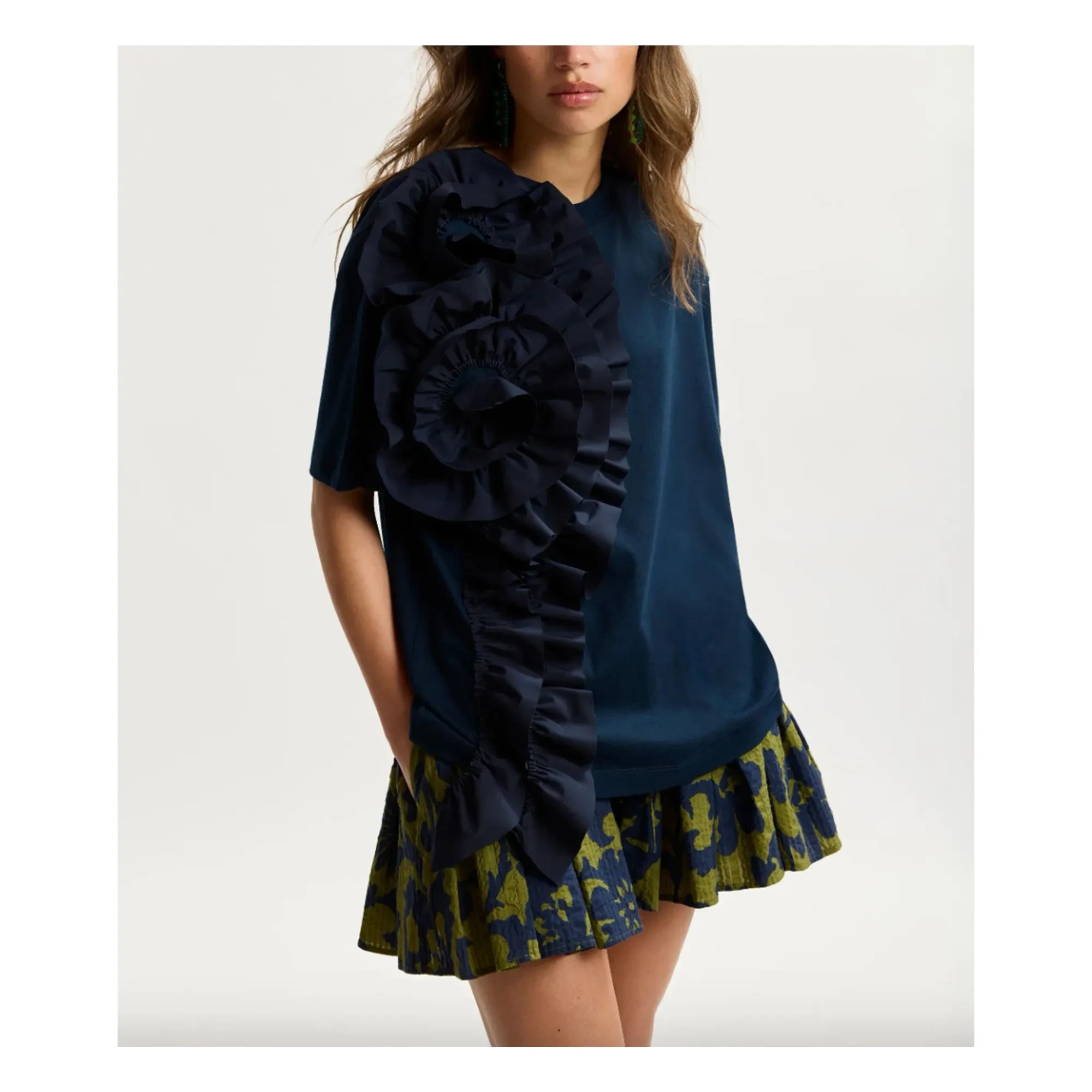 Essentiel Antwerp - Jidole Cotton T-Shirt | Blue
