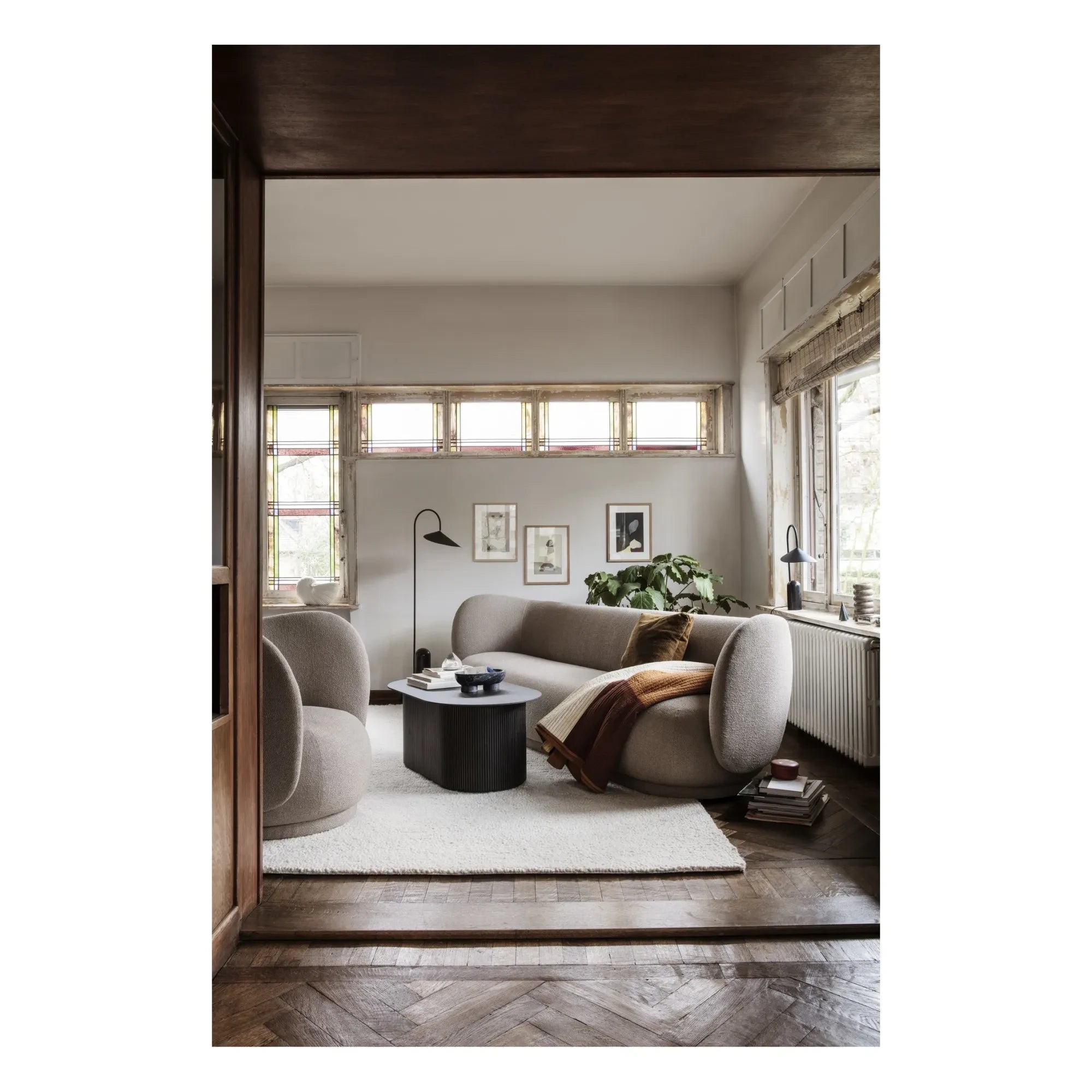 Ferm Living - Rico Button Upholstered Armchair | Cream