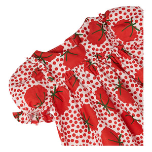 Fabula - Tomato and Pea Romper | Red