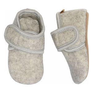 Melton - Wool Anti-Scratch Slippers | Light Grey