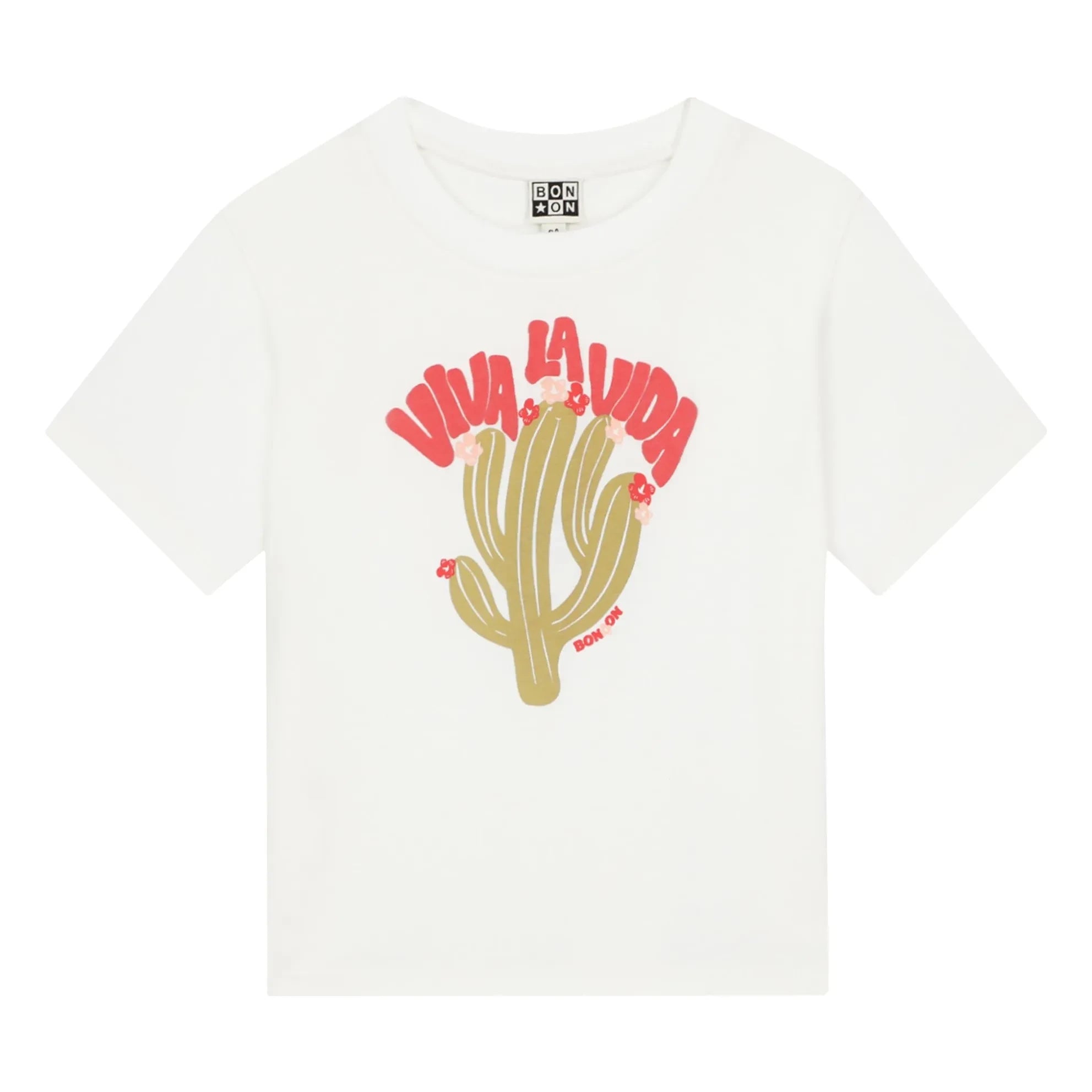 Bonton - Tubo Viva Cactus T-Shirt | Ecru