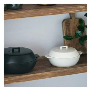 Kinto - Ceramic Pot Kakomi 1.2 L | White