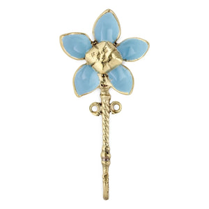Doing Goods - Brass Flower Wall Hook Liv | Brass