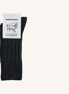 Homecore - Cashmere Socks | Coal Grey